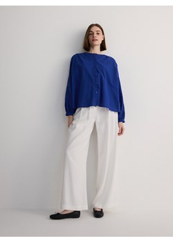 Reserved - Koszula z bawełny - niebieski ze sklepu Reserved w kategorii Koszule damskie - zdjęcie 173393505