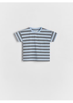 Reserved - T-shirt oversize w paski - jasnoniebieski ze sklepu Reserved w kategorii Koszulki niemowlęce - zdjęcie 173393617