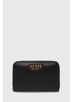 Guess portfel LAUREL damski kolor czarny SWVA85 00400 ze sklepu ANSWEAR.com w kategorii Portfele damskie - zdjęcie 173395699