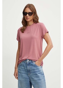 BOSS t-shirt damski kolor różowy 50525711 ze sklepu ANSWEAR.com w kategorii Bluzki damskie - zdjęcie 173395708