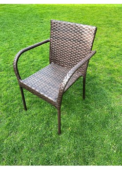 Krzesło z brązowego technorattanu do ogrodu Sottile ze sklepu Bello Giardino w kategorii Krzesła ogrodowe - zdjęcie 173396016