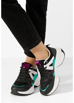 Czarne sneakersy na koturnie Daya V2 ze sklepu Zapatos w kategorii Buty sportowe damskie - zdjęcie 173396086