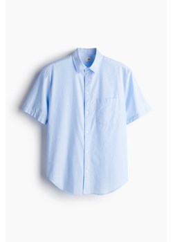H & M - Koszula z krótkim rękawem Regular Fit - Niebieski ze sklepu H&M w kategorii Koszule męskie - zdjęcie 173396327