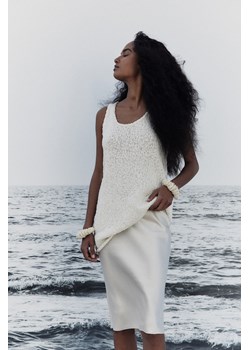 H & M - Spódnica do kolan - Biały ze sklepu H&M w kategorii Spódnice - zdjęcie 173396359