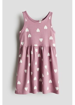 H & M - Bawełniana sukienka we wzory - Różowy ze sklepu H&M w kategorii Sukienki dziewczęce - zdjęcie 173396418