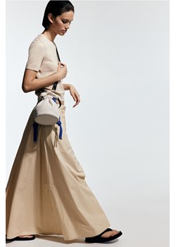 H & M - Kloszowa spódnica z popeliny - Beżowy ze sklepu H&M w kategorii Spódnice - zdjęcie 173396437