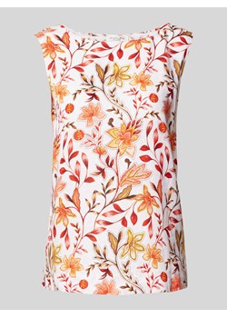 Top bluzkowy z kwiatowym nadrukiem na całej powierzchni ze sklepu Peek&Cloppenburg  w kategorii Bluzki damskie - zdjęcie 173396549