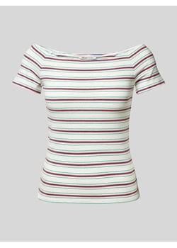 T-shirt z dekoltem w łódkę ze sklepu Peek&Cloppenburg  w kategorii Bluzki damskie - zdjęcie 173396557