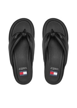 Tommy Jeans Japonki Tjw Wedge Sandal EN0EN02457 Czarny ze sklepu MODIVO w kategorii Klapki damskie - zdjęcie 173396877