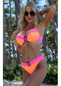 Dwuczęściowy kostium kąpielowy w neonowych kolorach Minori, Kolor pomarańczowo-różowy, Rozmiar L, LivCo Corsetti Fashion ze sklepu Primodo w kategorii Stroje kąpielowe - zdjęcie 173397616