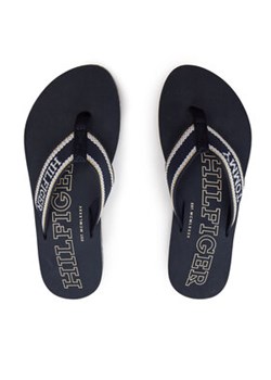 Tommy Hilfiger Japonki Hilfiger Beach Sandal FW0FW07905 Niebieski ze sklepu MODIVO w kategorii Klapki damskie - zdjęcie 173398725