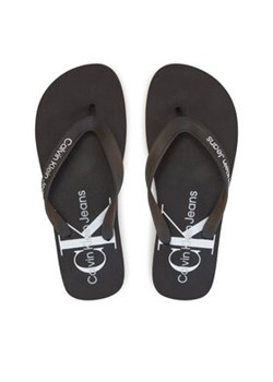 Calvin Klein Jeans Japonki Beach Sandal Monogram Tpu YM0YM00838 Czarny ze sklepu MODIVO w kategorii Klapki męskie - zdjęcie 173398777