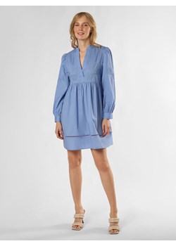 Marie Lund Sukienka damska Kobiety Bawełna niebieski jednolity ze sklepu vangraaf w kategorii Sukienki - zdjęcie 173399255