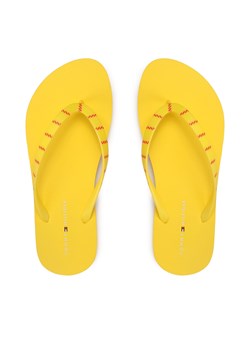 Japonki Tommy Hilfiger Essential Beach Sandal FW0FW07141 Żółty ze sklepu eobuwie.pl w kategorii Klapki damskie - zdjęcie 173399548