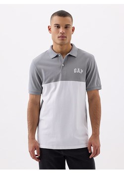 GAP Koszulka polo w kolorze szaro-białym ze sklepu Limango Polska w kategorii T-shirty męskie - zdjęcie 173399977
