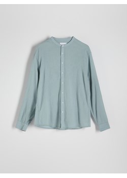 Reserved - Koszula regular ze stójką - jasnozielony ze sklepu Reserved w kategorii Koszule męskie - zdjęcie 173401197