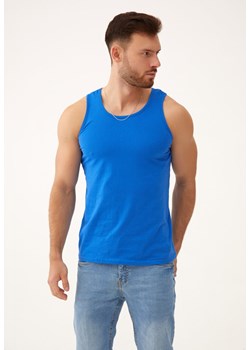 Niebieska Koszulka Tinathia ze sklepu Born2be Odzież w kategorii Podkoszulki męskie - zdjęcie 173404169
