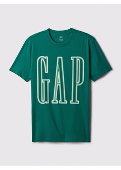 GAP Koszulka w kolorze zielonym ze sklepu Limango Polska w kategorii T-shirty męskie - zdjęcie 173404638