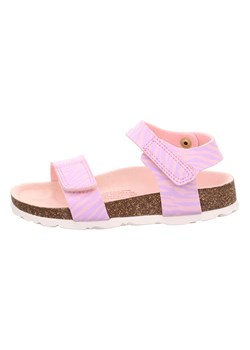 superfit Skórzane sandały w kolorze fioletowym ze sklepu Limango Polska w kategorii Sandały dziecięce - zdjęcie 173404798