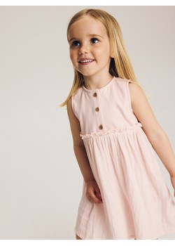 Reserved - Sukienka bez rękawów - pastelowy róż ze sklepu Reserved w kategorii Sukienki niemowlęce - zdjęcie 173406427