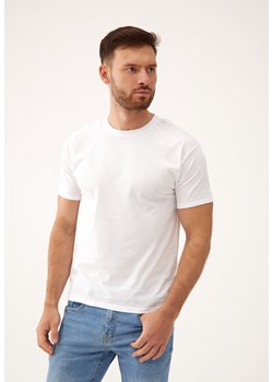 Biała Koszulka Tinacora ze sklepu Born2be Odzież w kategorii T-shirty męskie - zdjęcie 173406935