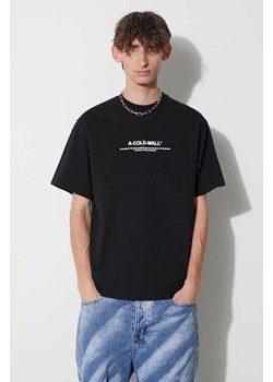 A-COLD-WALL* t-shirt bawełniany CON PRO T-SHIRT kolor czarny z nadrukiem ACWMTS176B ze sklepu PRM w kategorii T-shirty męskie - zdjęcie 173408418