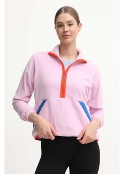 Helly Hansen bluza sportowa Rig kolor różowy wzorzysta 54082 ze sklepu PRM w kategorii Bluzy damskie - zdjęcie 173408767