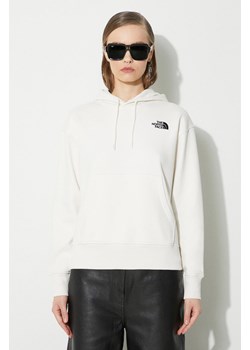 The North Face bluza W Essential Hoodie damska kolor beżowy z kapturem gładka NF0A7ZJDQLI1 ze sklepu PRM w kategorii Bluzy damskie - zdjęcie 173408777