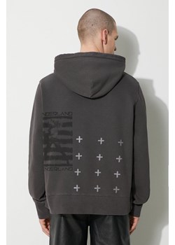 KSUBI bluza bawełniana portal kash hoodie męska kolor szary z kapturem z nadrukiem MPS24FL011 ze sklepu PRM w kategorii Bluzy męskie - zdjęcie 173408819