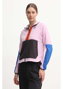 Helly Hansen bluza sportowa Rig kolor różowy wzorzysta 54078 ze sklepu PRM w kategorii Bluzy damskie - zdjęcie 173408997