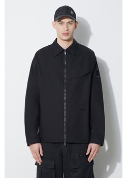 A-COLD-WALL* kurtka bawełniana Zip Overshirt kolor czarny przejściowa oversize ACWMSH138A ze sklepu PRM w kategorii Kurtki męskie - zdjęcie 173409015