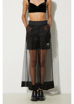 Undercover spodnie jedwabne kolor czarny proste high waist UC1D1507.2 ze sklepu PRM w kategorii Spodnie damskie - zdjęcie 173409157