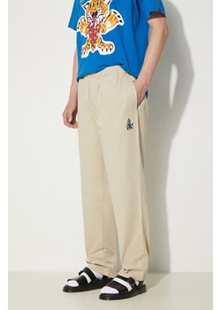 ICECREAM spodnie bawełniane Skate Pant kolor beżowy proste ICC003 ze sklepu PRM w kategorii Spodnie męskie - zdjęcie 173409249