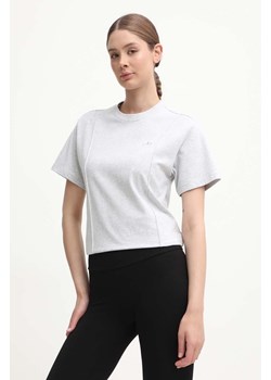 adidas Originals t-shirt Premium Essentials Tee damski kolor szary IK5776 ze sklepu PRM w kategorii Bluzki damskie - zdjęcie 173409299
