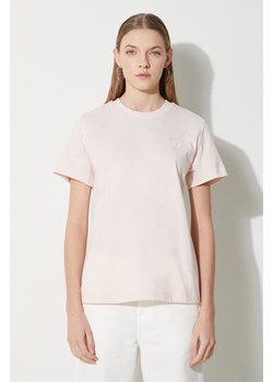 New Balance t-shirt bawełniany Jersey Small Logo damski kolor różowy WT41509OUK ze sklepu PRM w kategorii Bluzki damskie - zdjęcie 173409337