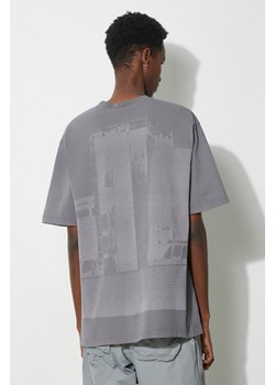 A-COLD-WALL* t-shirt bawełniany Discourse T-Shirt męski kolor szary z nadrukiem ACWMTS187 ze sklepu PRM w kategorii T-shirty męskie - zdjęcie 173409387
