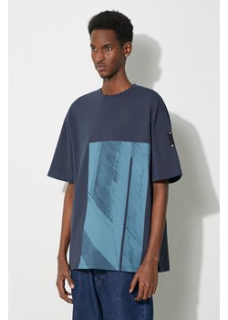A-COLD-WALL* t-shirt bawełniany Strand T-Shirt męski kolor granatowy z nadrukiem ACWMTS189 ze sklepu PRM w kategorii T-shirty męskie - zdjęcie 173409395
