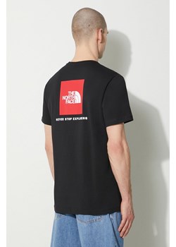 The North Face t-shirt bawełniany M S/S Redbox Tee męski kolor czarny z nadrukiem NF0A87NPJK31 ze sklepu PRM w kategorii T-shirty męskie - zdjęcie 173409419