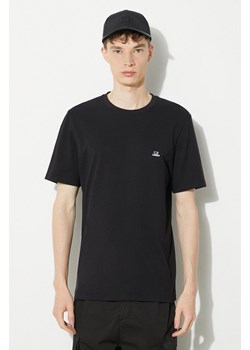 C.P. Company t-shirt bawełniany Jersey Logo męski kolor czarny z aplikacją 16CMTS068A005100W ze sklepu PRM w kategorii T-shirty męskie - zdjęcie 173409465
