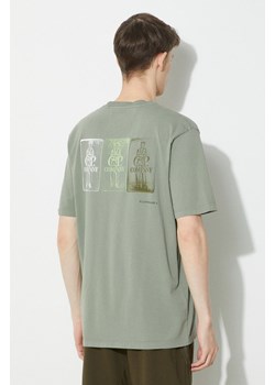 C.P. Company t-shirt bawełniany Jersey Artisanal Three Cards męski kolor zielony z nadrukiem 16CMTS288A005431G ze sklepu PRM w kategorii T-shirty męskie - zdjęcie 173409487