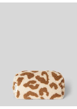 Kosmetyczka damska z futerka model 'Ecru Leopard' ze sklepu Peek&Cloppenburg  w kategorii Kosmetyczki damskie - zdjęcie 173409608