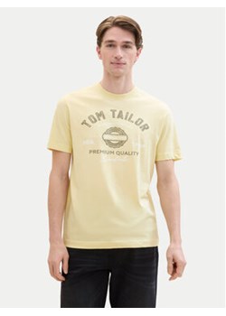 Tom Tailor T-Shirt 1037735 Żółty Regular Fit ze sklepu MODIVO w kategorii T-shirty męskie - zdjęcie 173410347