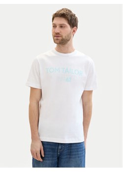 Tom Tailor T-Shirt 1041871 Biały Regular Fit ze sklepu MODIVO w kategorii T-shirty męskie - zdjęcie 173410367