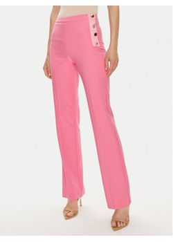 Fracomina Spodnie materiałowe FQ24SV3001W42901 Różowy Slim Fit ze sklepu MODIVO w kategorii Spodnie damskie - zdjęcie 173410517