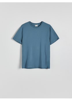 Reserved - T-shirt regular z tkaniny bamusowej - granatowy ze sklepu Reserved w kategorii T-shirty męskie - zdjęcie 173412337