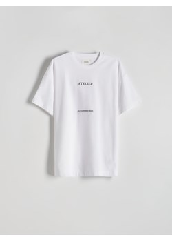 Reserved - T-shirt relaxed fit - biały ze sklepu Reserved w kategorii T-shirty męskie - zdjęcie 173412448
