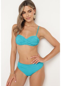Niebieskie Bikini Stanik z Cekinami Majtki Typu Figi Vikinies ze sklepu Born2be Odzież w kategorii Stroje kąpielowe - zdjęcie 173413495