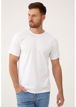 Biała Koszulka Tinakaya ze sklepu Born2be Odzież w kategorii T-shirty męskie - zdjęcie 173413708