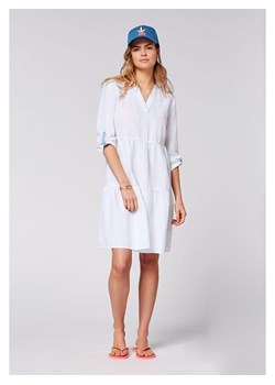 Chiemsee Lniana sukienka &quot;Noumea&quot; w kolorze białym ze sklepu Limango Polska w kategorii Sukienki - zdjęcie 173416629
