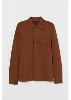 H & M - Dżersejowa kurtka koszulowa - Beżowy ze sklepu H&M w kategorii Kurtki damskie - zdjęcie 173421266